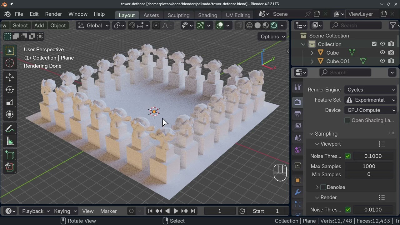 PKB:G3D, zapisywanie pliku, Blender 4.2.2