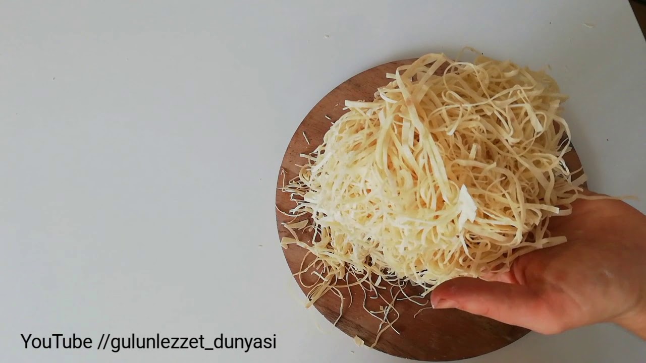 YUFKADAN KADAYIF YAPIMI VE TATLISI  (tokat zile yöresi)