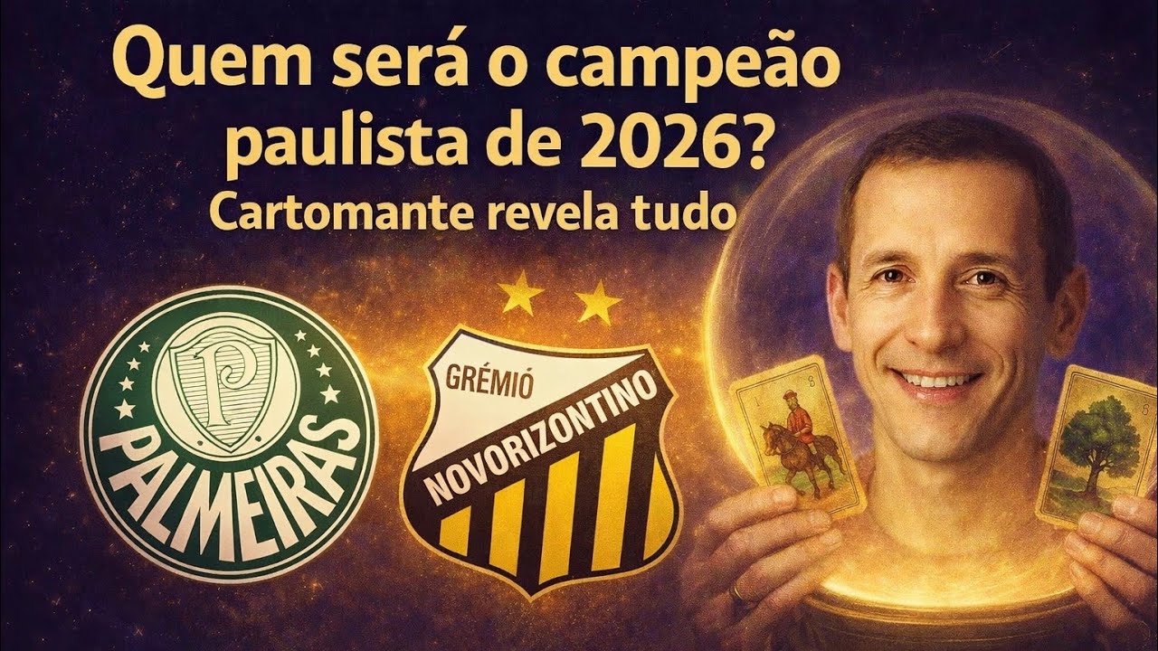 PALMEIRAS OU NOVORIZONTINO: QUEM SERÁ O CAMPEÃO PAULISTA DE 2026? CARTOMANTE REVELA TUDO!
