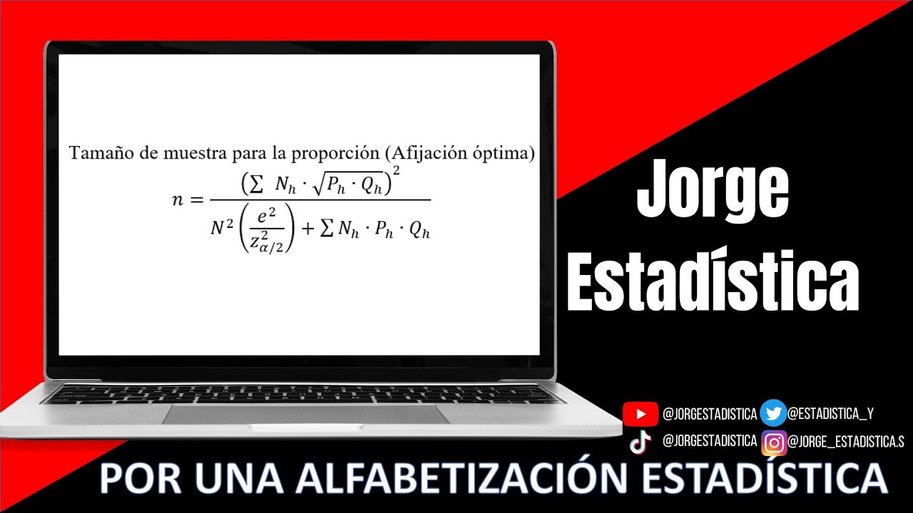 muestro para la proporción, con afijación óptima, muestreo aleatorio estratificado