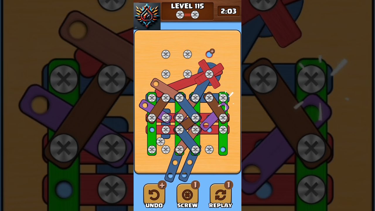 Nuts X Bolts and Screw Puzzle Level 115