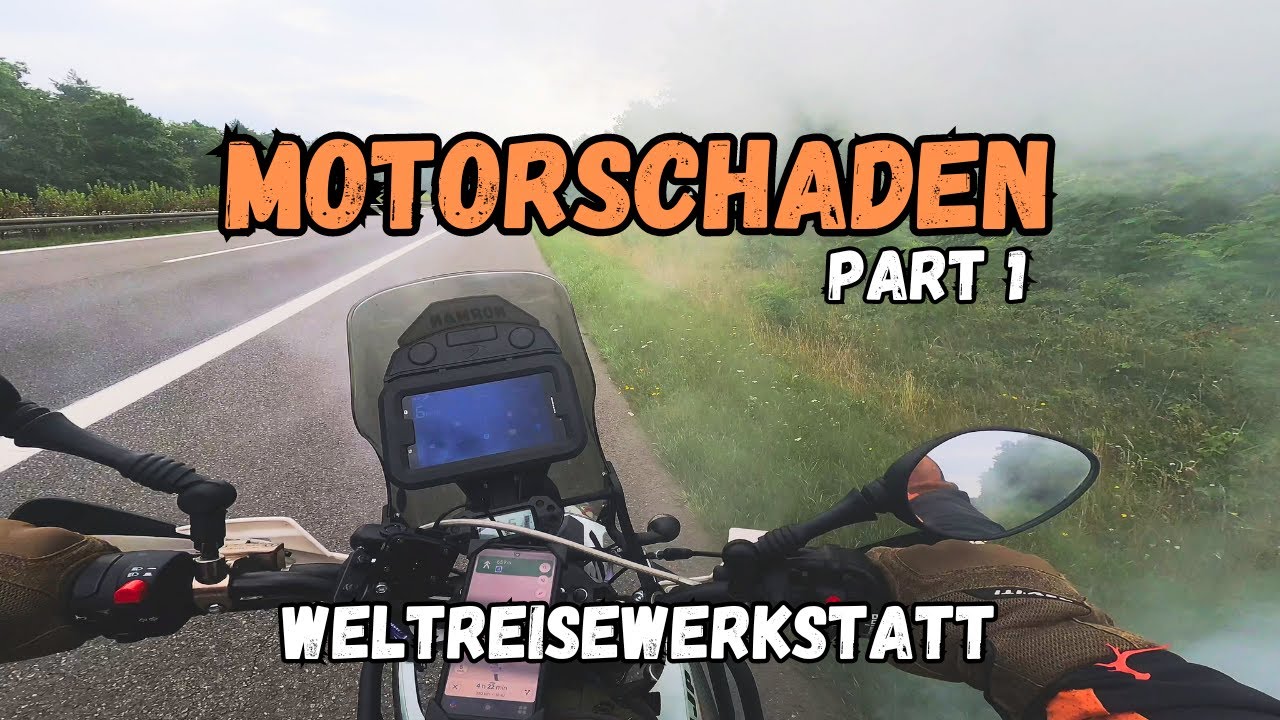 AJP PR7 Motorschaden auf dem Weg zum Maxlride | Teil 1 - Weltreisewerkstatt