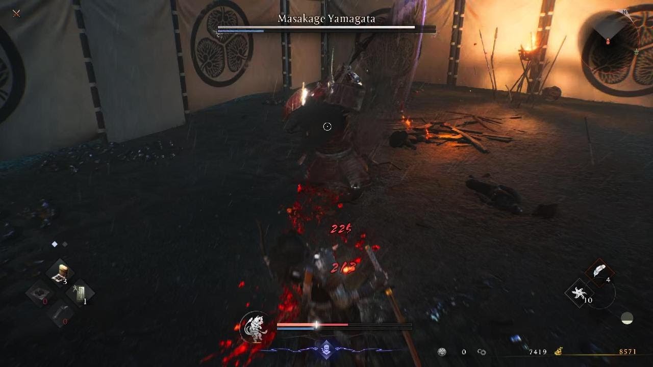 Nioh 3 vs Masakage Yamagata no damage