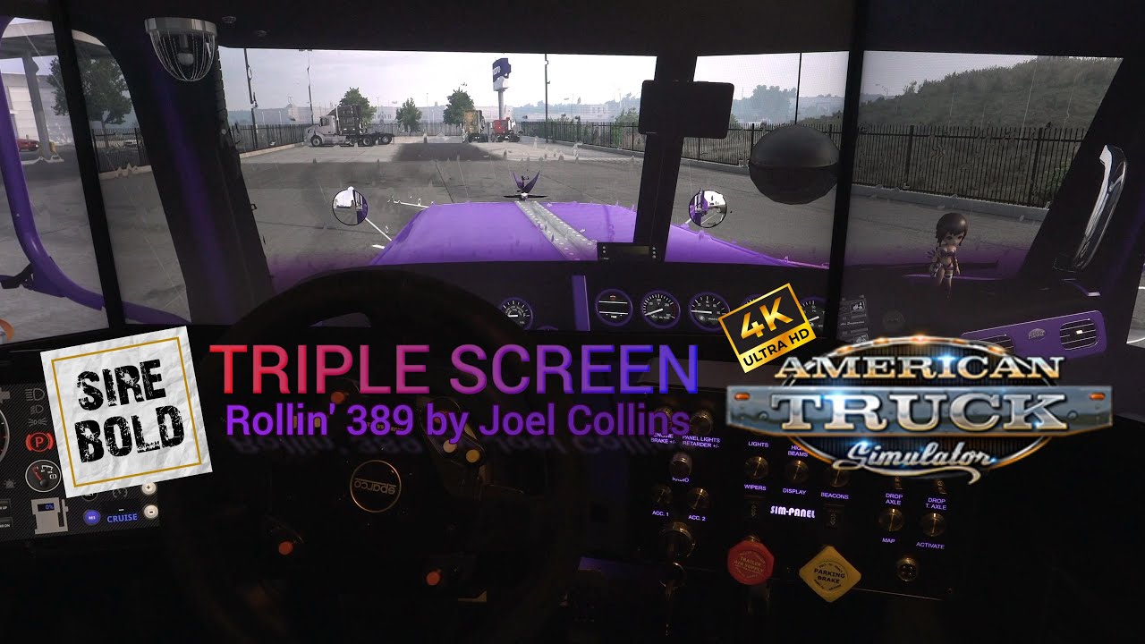 ATS - Triple Screen | Rollin' 389 Mod by Joel Collins | American Truck Simulator | 389X