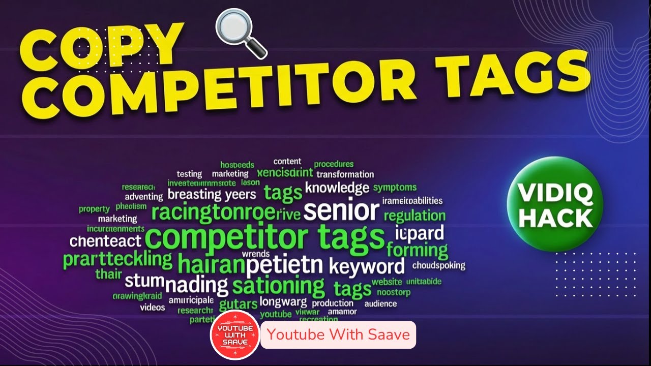 How to Find Competitor Video Tags on YouTube | VidIQ Tutorial | YouTube With Saave