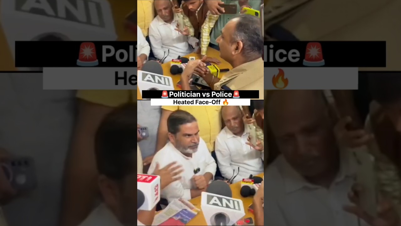 🚨Heated Face-Off: Politician vs Police🔥 #shorts