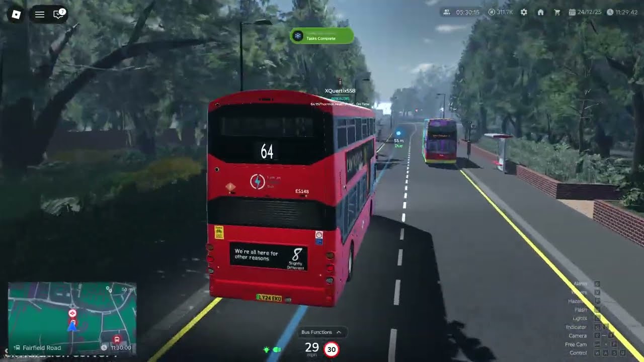 Roblox Croydon 64 Flood(Shift)Driving The New Bus!Electoroliner Vision Zero Sim Server