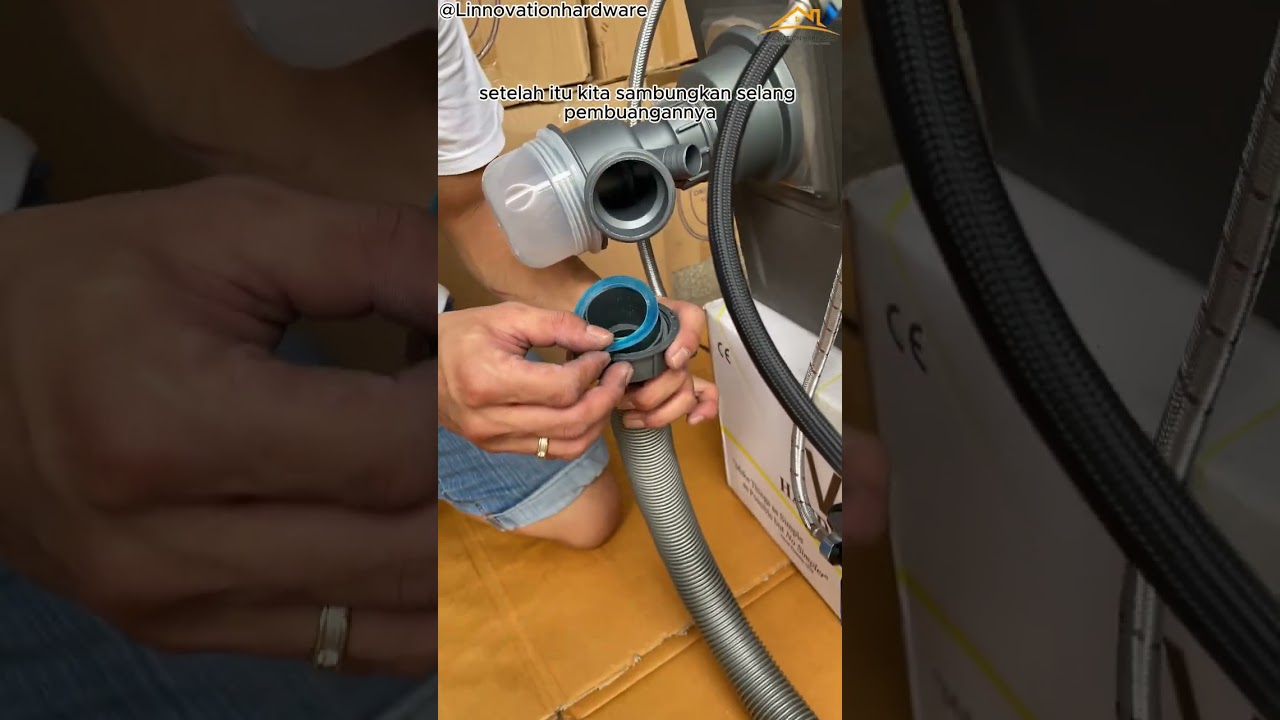 Cara cepat pasang BAK CUCI PIRING KRAN AIR MANCUR Kitchen Sink VIRAL !!!
