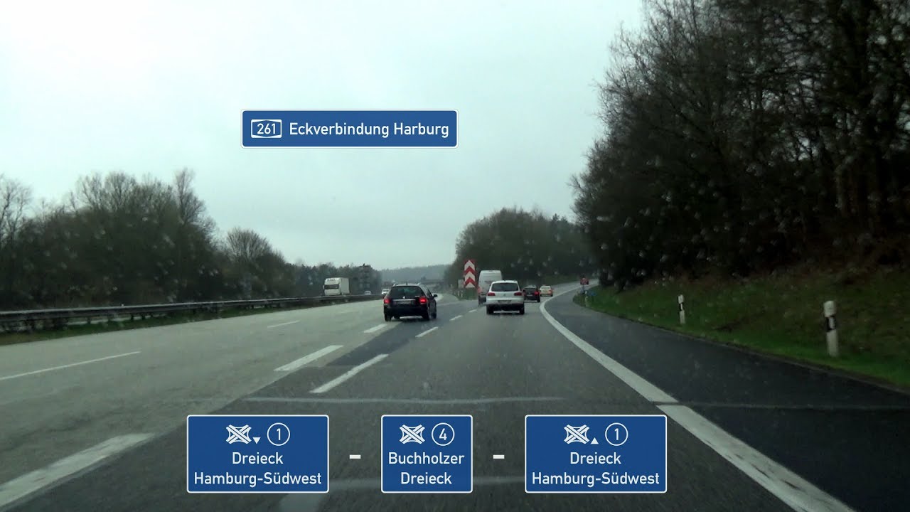 🇩🇪 A261: AD Hamburg-Südwest - Buchholzer Dreieck - AD Hamburg-Südwest (3x)