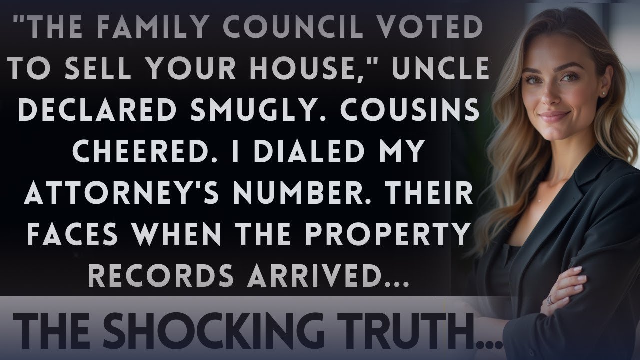 Uncle Announced: 'The Family Council Voted To Sell Your House' — He Never Asked The Real Owner