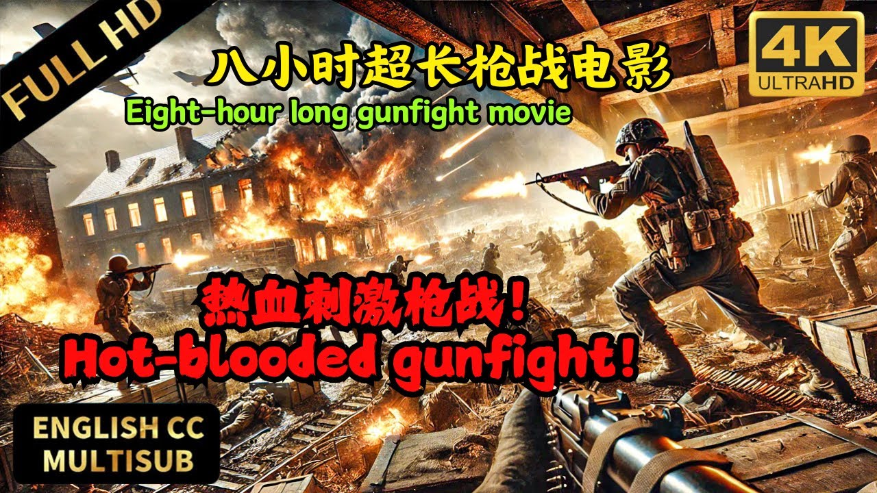 【八小时枪战电影大合集 | Eight Hours of Gunfight Movies】跨国追捕枪战四起，近身肉搏热血沸腾！#电影放映厅 #枪战  #电影 #枪战片