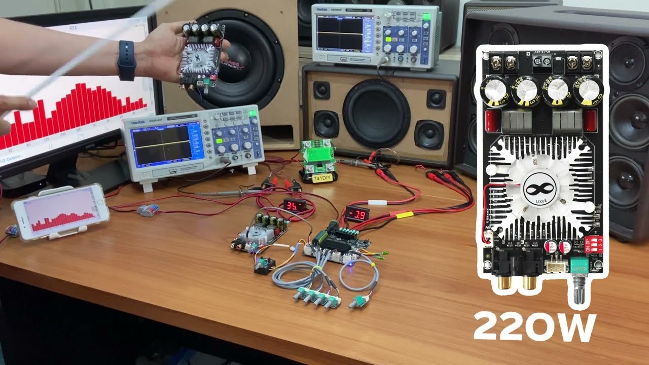 แอมป์ซับ SUB ZK-1602 บูสเตอร์ แรง ๆ ได้ LOW TO HI  2CH ได้ 160W+160W มีสวิตซ์ SW บริดจ์ BTL ได้ 220W