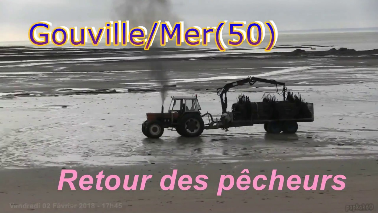Gouville-sur-Mer (50) - Retour des pêcheurs - 020218