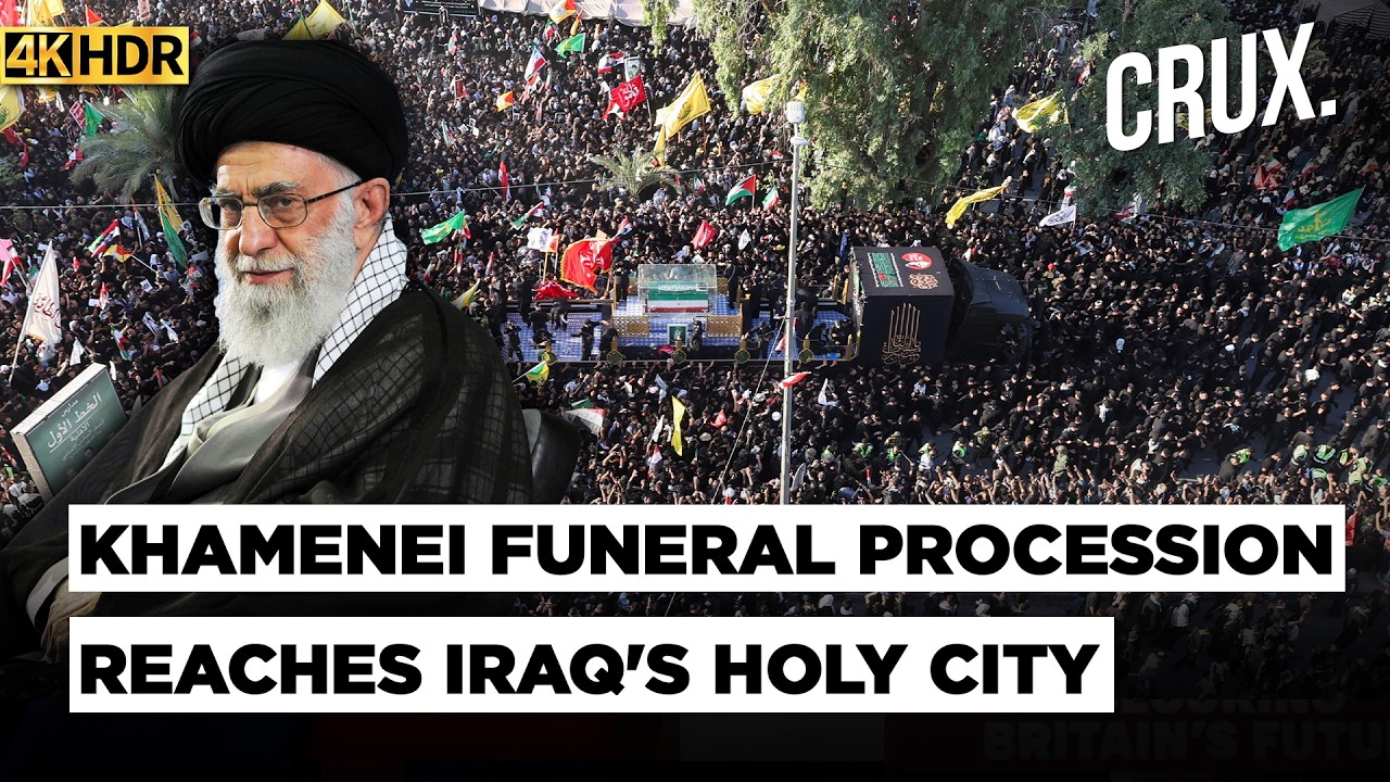 Khamenei Funeral Procession Begins In Iraq&rsquo;s Najaf, Thousands Walk Alongside His Coffin | Iran