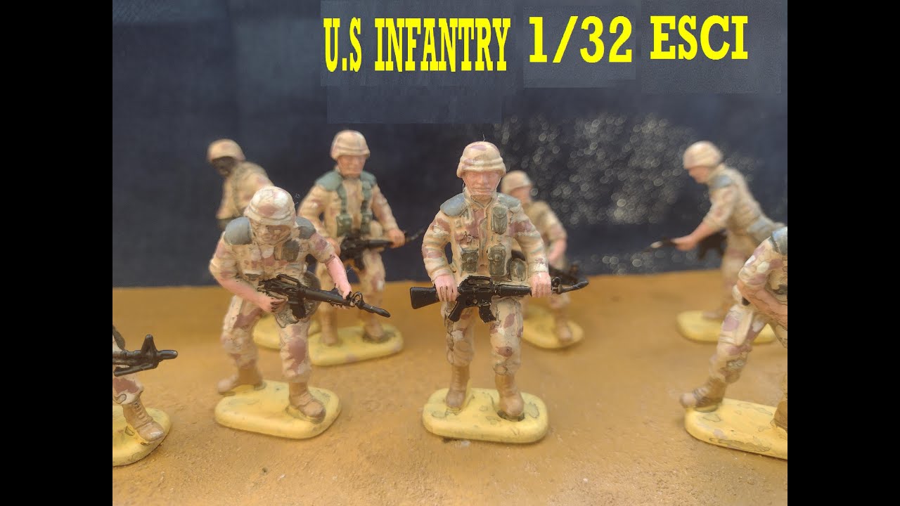 U.S. INFANTRY 1/32 FIGURES BY ESCI