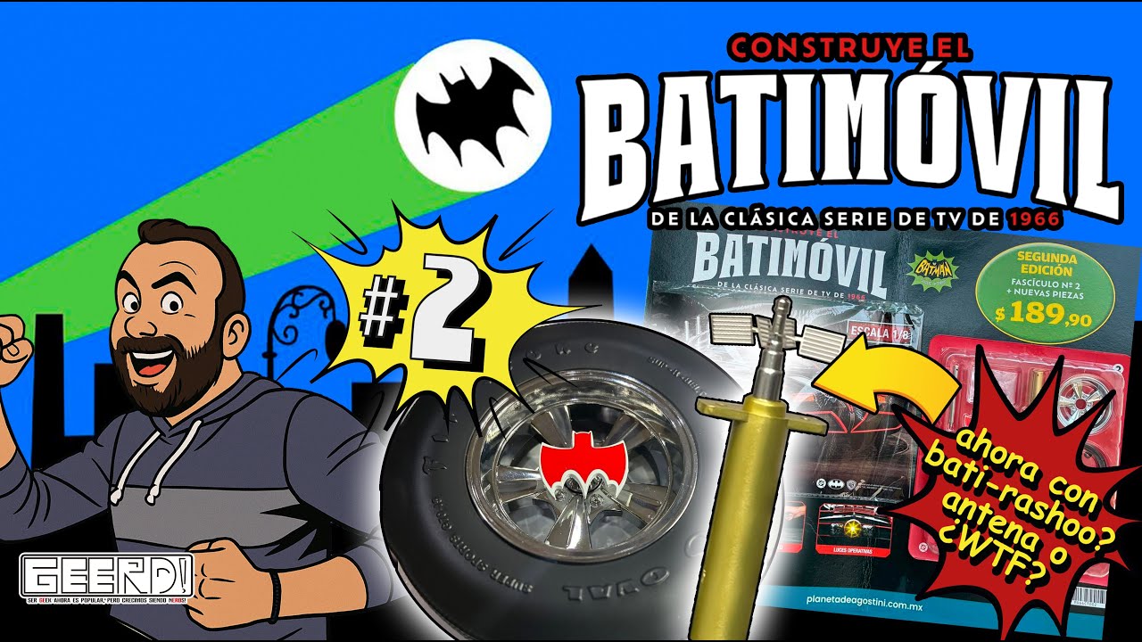 Construye el #batmobile 66 de la serie de tv #batman No.2  #deagostini - GEERD!