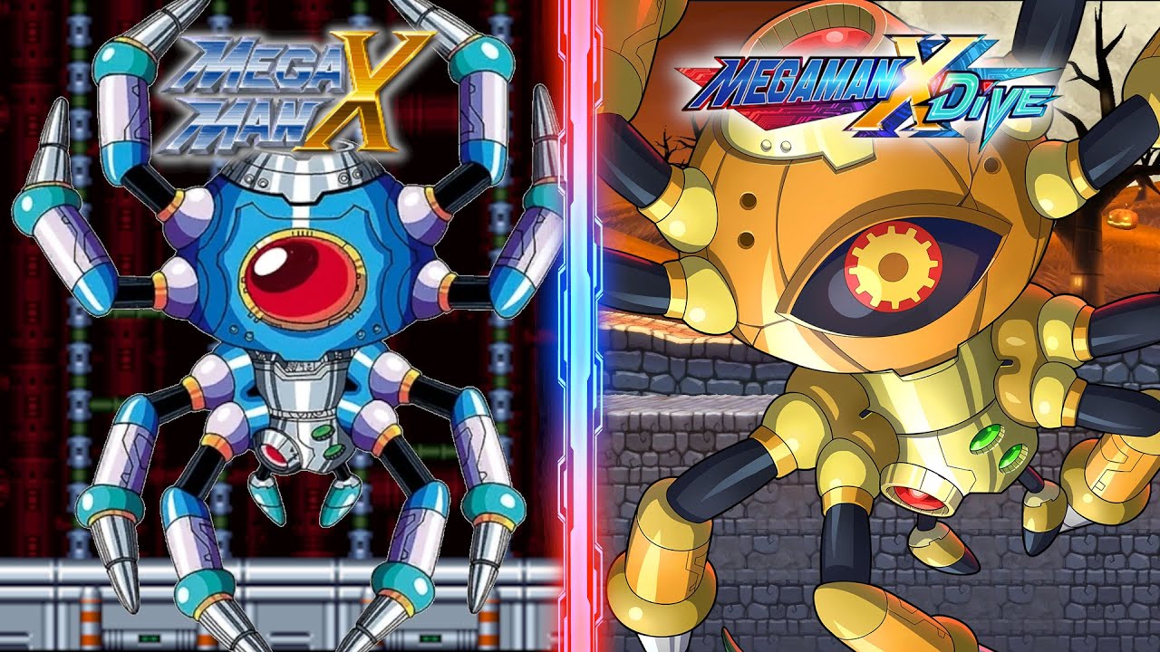 Bospider Boss Comparison - Mega Man X DiVE