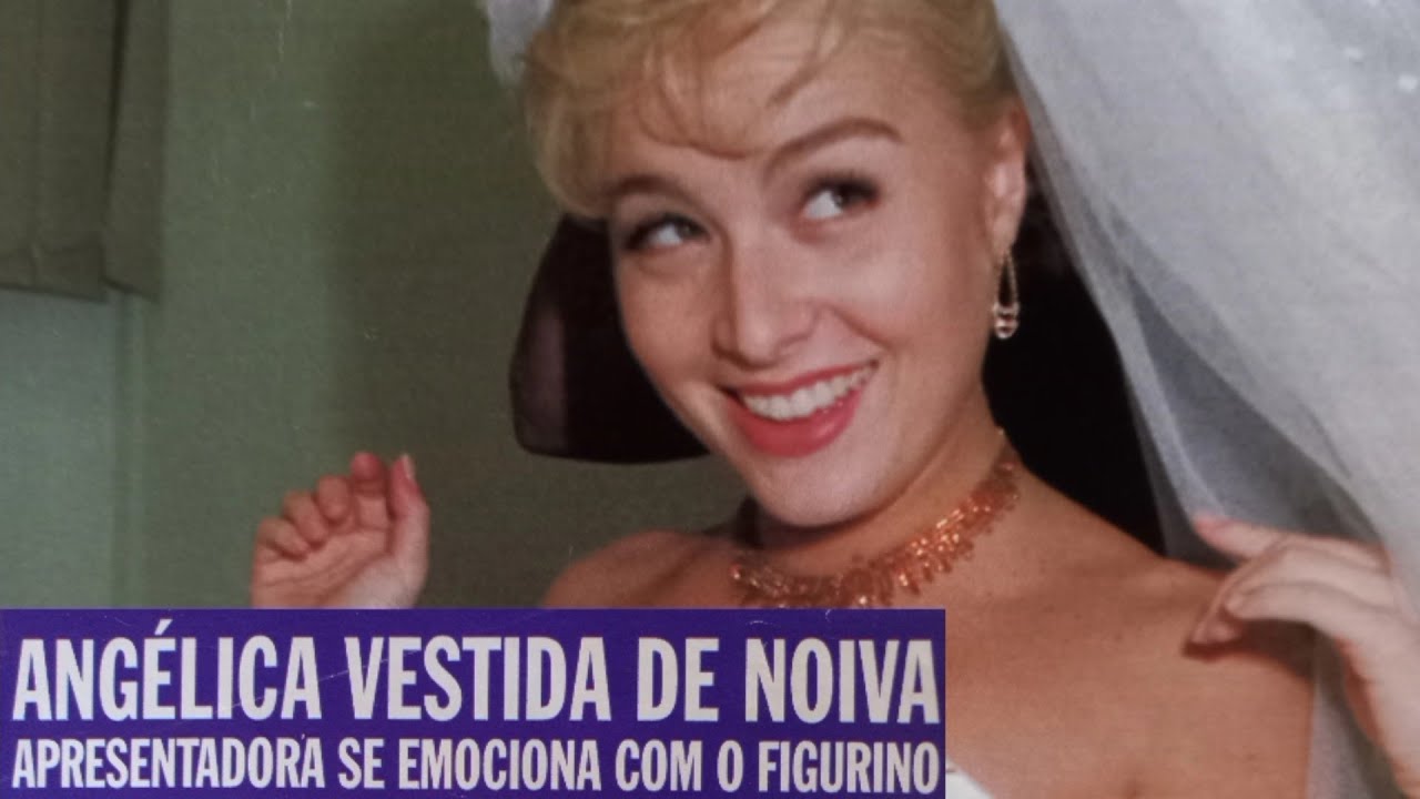ANG&Eacute;LICA VESTIDA DE NOIVA EM 1997 - REVISTA CARAS