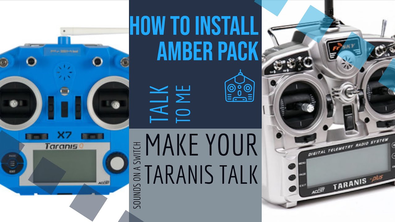 How To Make Your Taranis Talk!! How To Install Amber Sound Pack & Put Tracks On A Switch