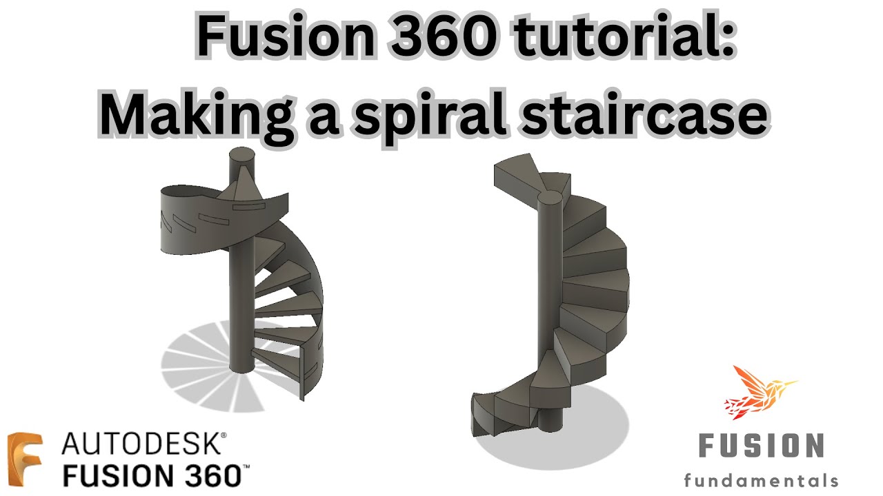 Fusion 360 tutorial: Making a 3D spiral staircase