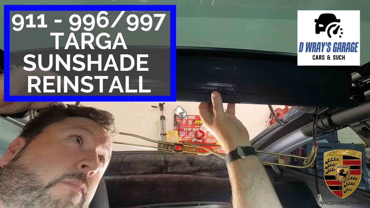 Porsche Targa 996/997 - replace/reinstall new sunshade/motor