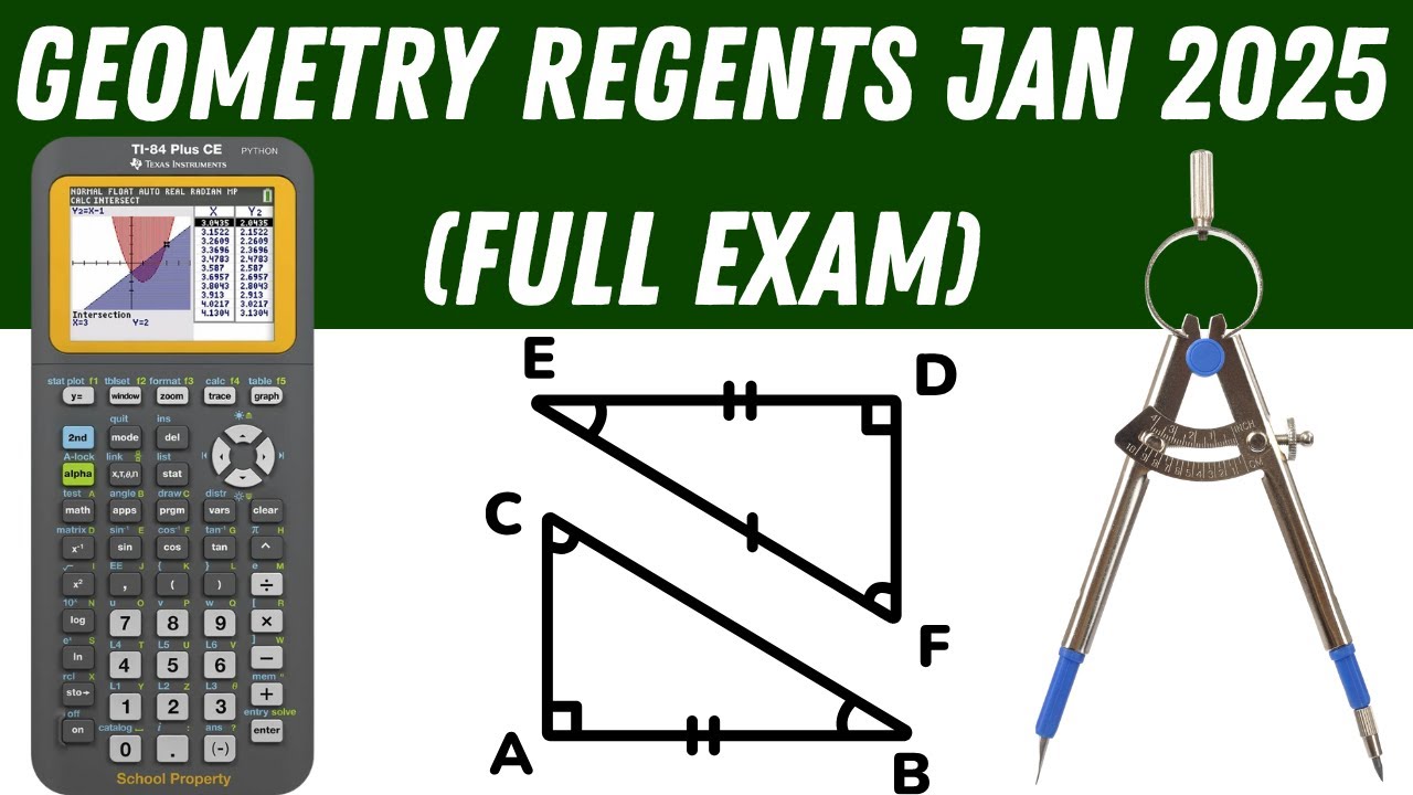 Geometry Regents January 2025 (Full Exam)