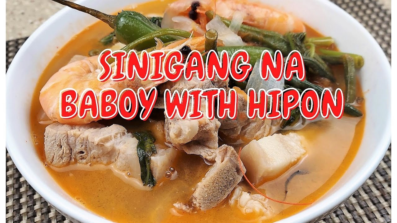 HOW TO COOK SINIGANG NA BABOY WITH HIPON
