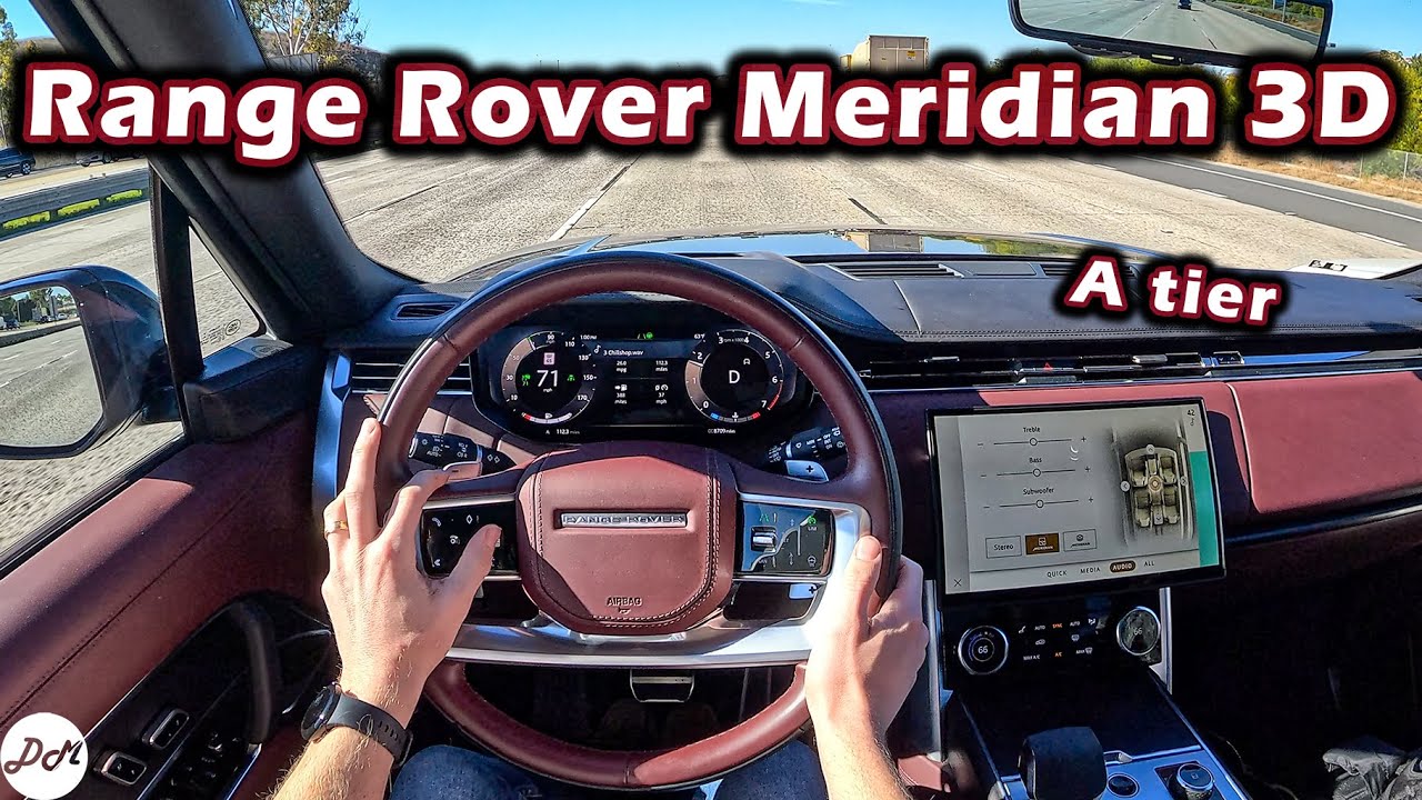 Обзор аудиосистемы Meridian 3D Surround с 19 динамиками для Range Rover 2023 года
