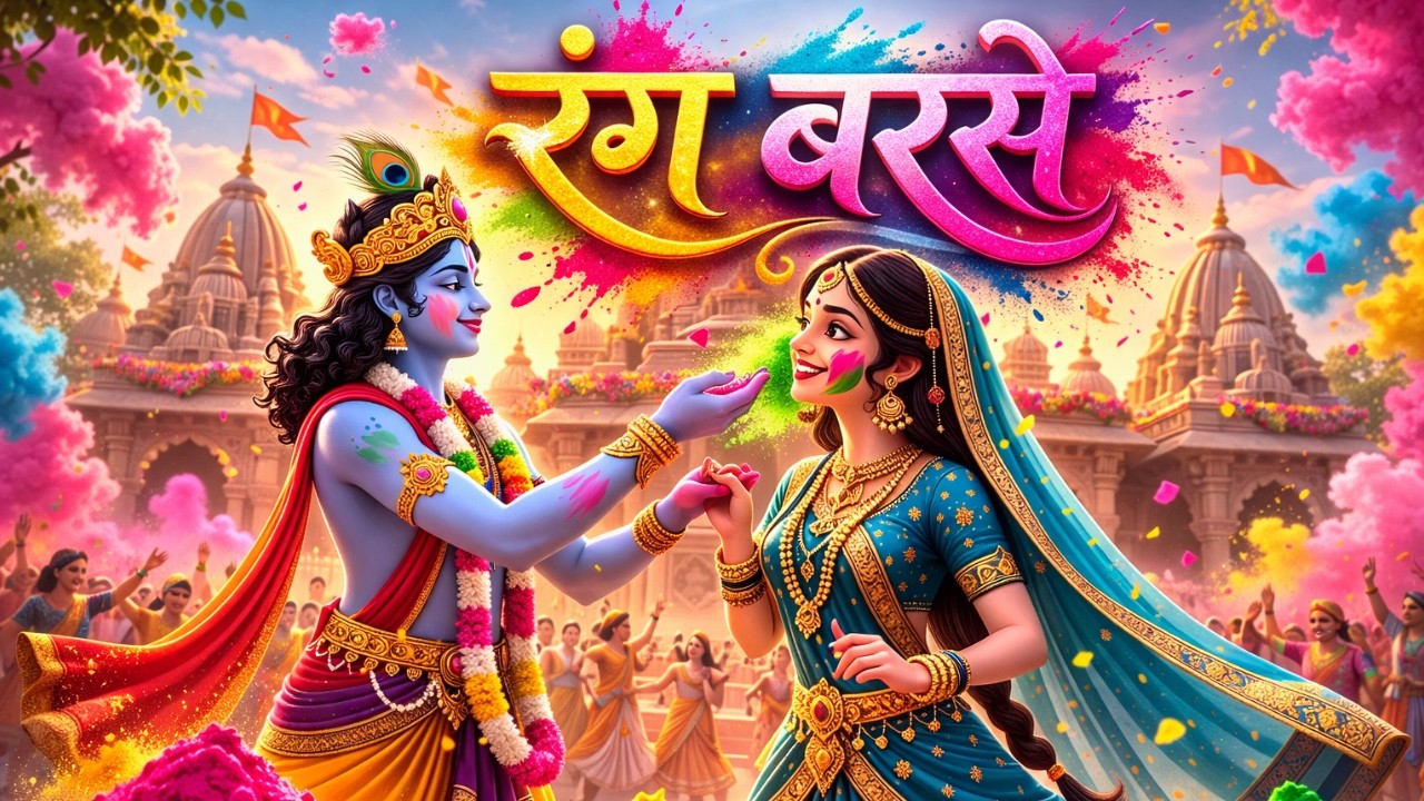 होली खेल रहे बाँके बिहारी ❤️ | वृंदावन में रंग बरसे | Holi Special Bhajan #bhajan #bhakti #rambhajan