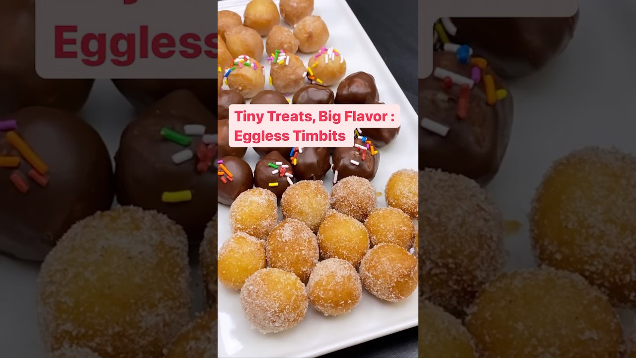 Tiny Treats, Big Cheer: Eggless Christmas Timbits Recipe!