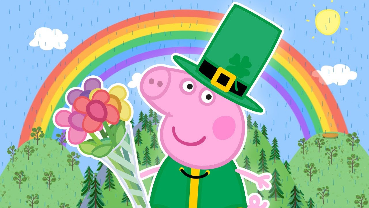 Peppa vê um arco-íris no Dia de São Patrício 🌈 | Peppa Pig Português Brasil Episódios Completos