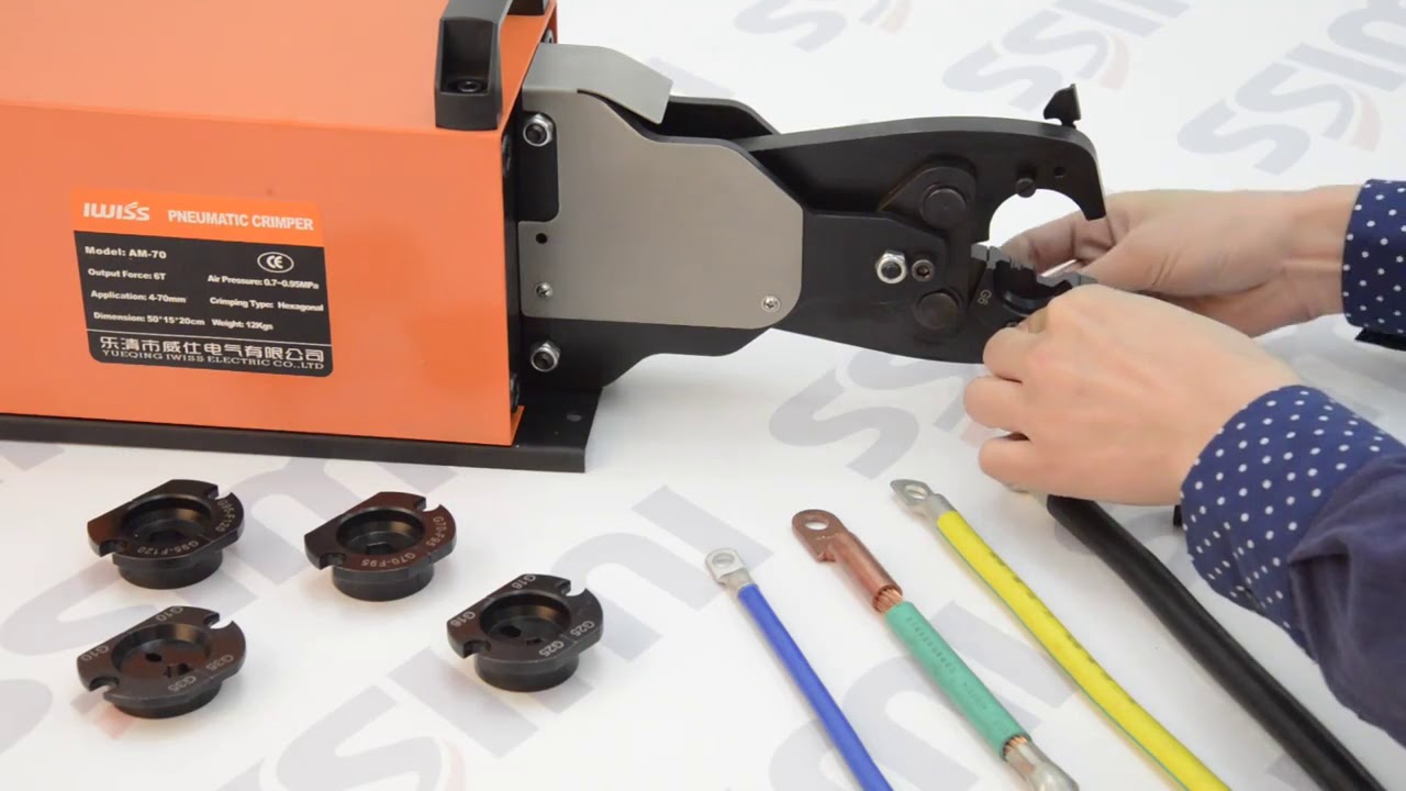 AM-70 Heavy duty Pneumatic Crimping Tools for 6-70mm&sup2; cable lugs