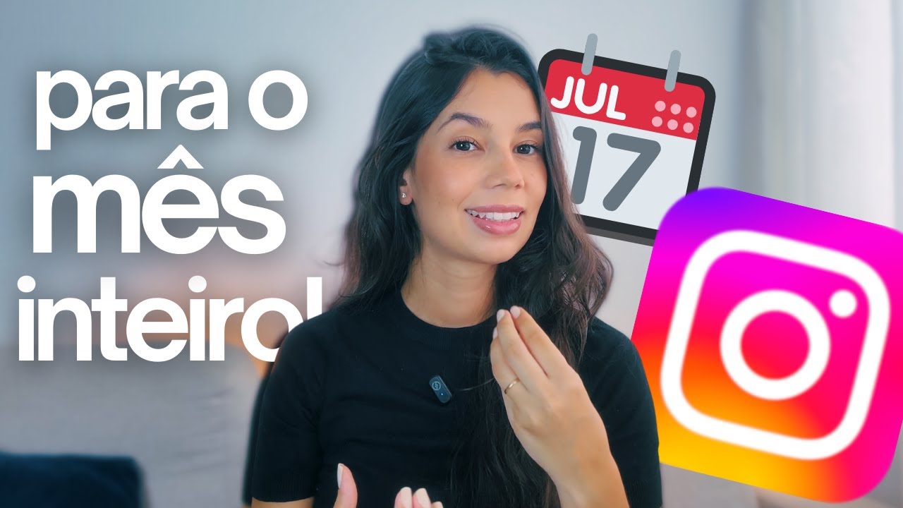 Como montar um CALENDÁRIO DE CONTEÚDO para o Instagram | PASSO A PASSO