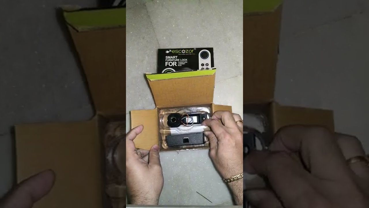 Unboxing Escozor Fingerprint Furniture Lock + Quick Demo + First Impression