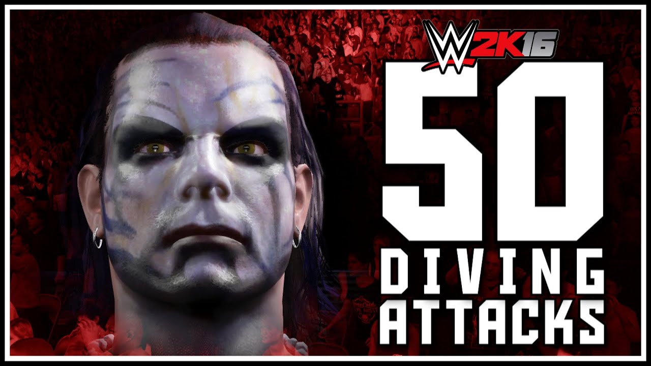 WWE 2K16 - 50 Awesome Diving Attacks & OMG Moments!