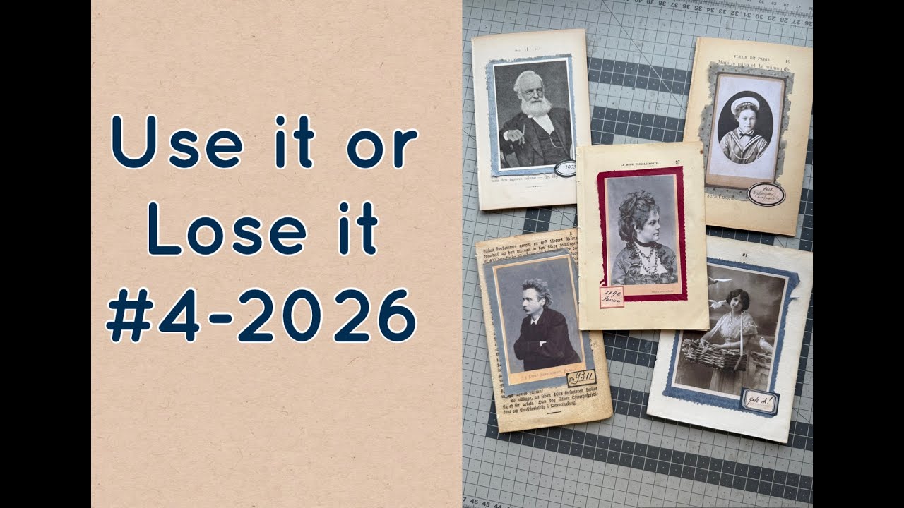 Use it or Lose it it #4 - 2026 - Making double journaling cards