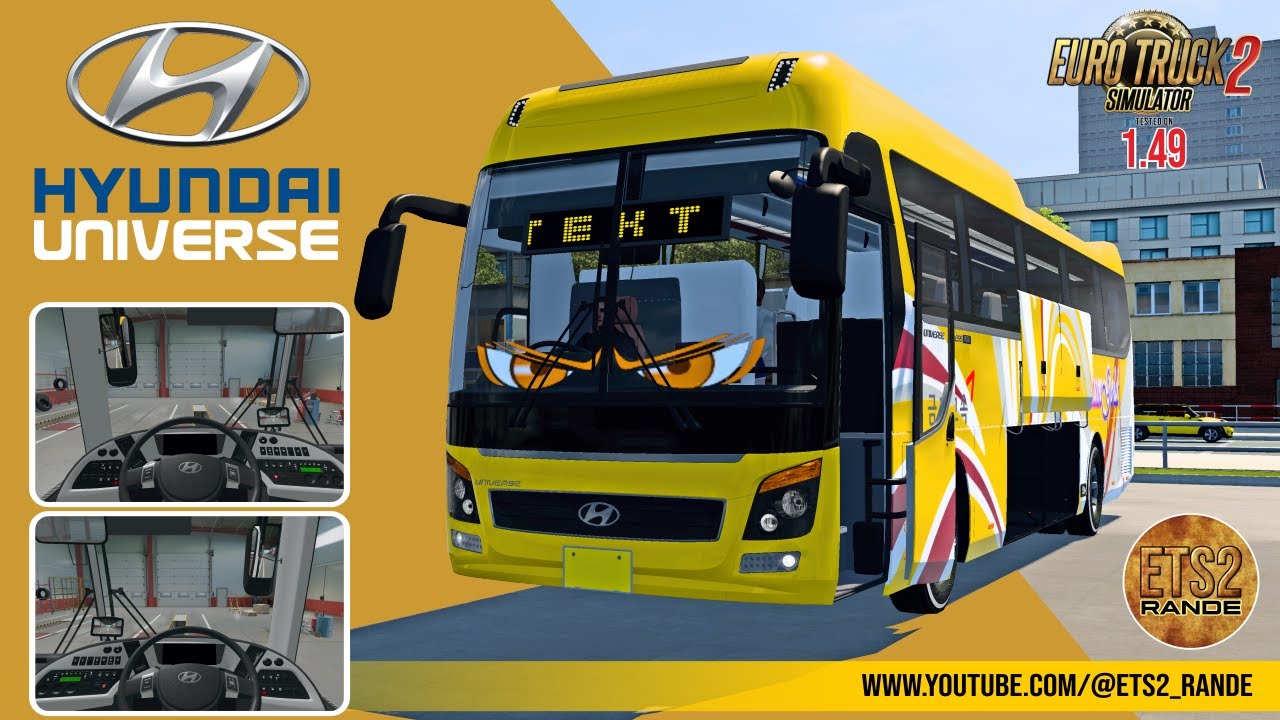 Hyundai Universe Express Noble ETS2 1.49 Bus Mod LHD+RHD