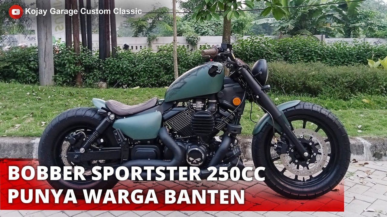 Modifikasi Bobber Sportster‼️Basic SM V16 250cc V engine Terror | Kojay Garage
