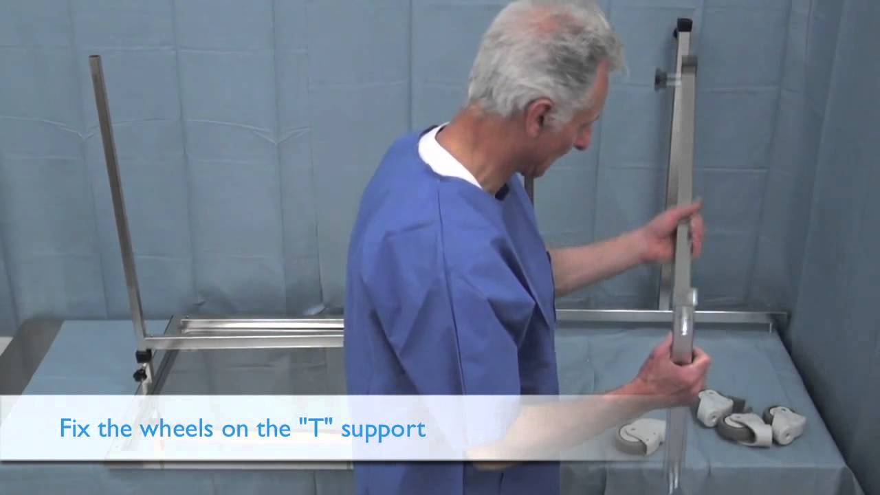 Assembly instructions for the over the patient surgical table REF. 30.E0023