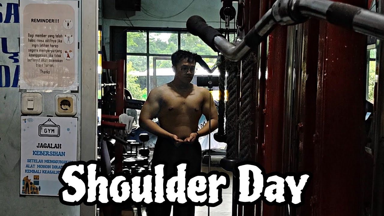 Latihan Otot Bahu Biar Lebar dan Bulet!!!! - Cutting Day 22