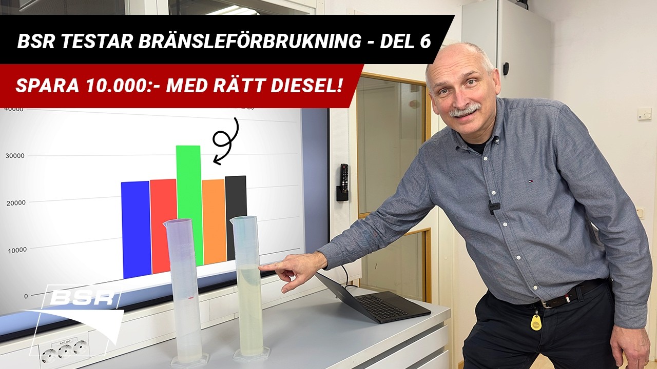 BSR testar bränsleförbrukning - Del 6 | Spara 10.000:- med rätt diesel!