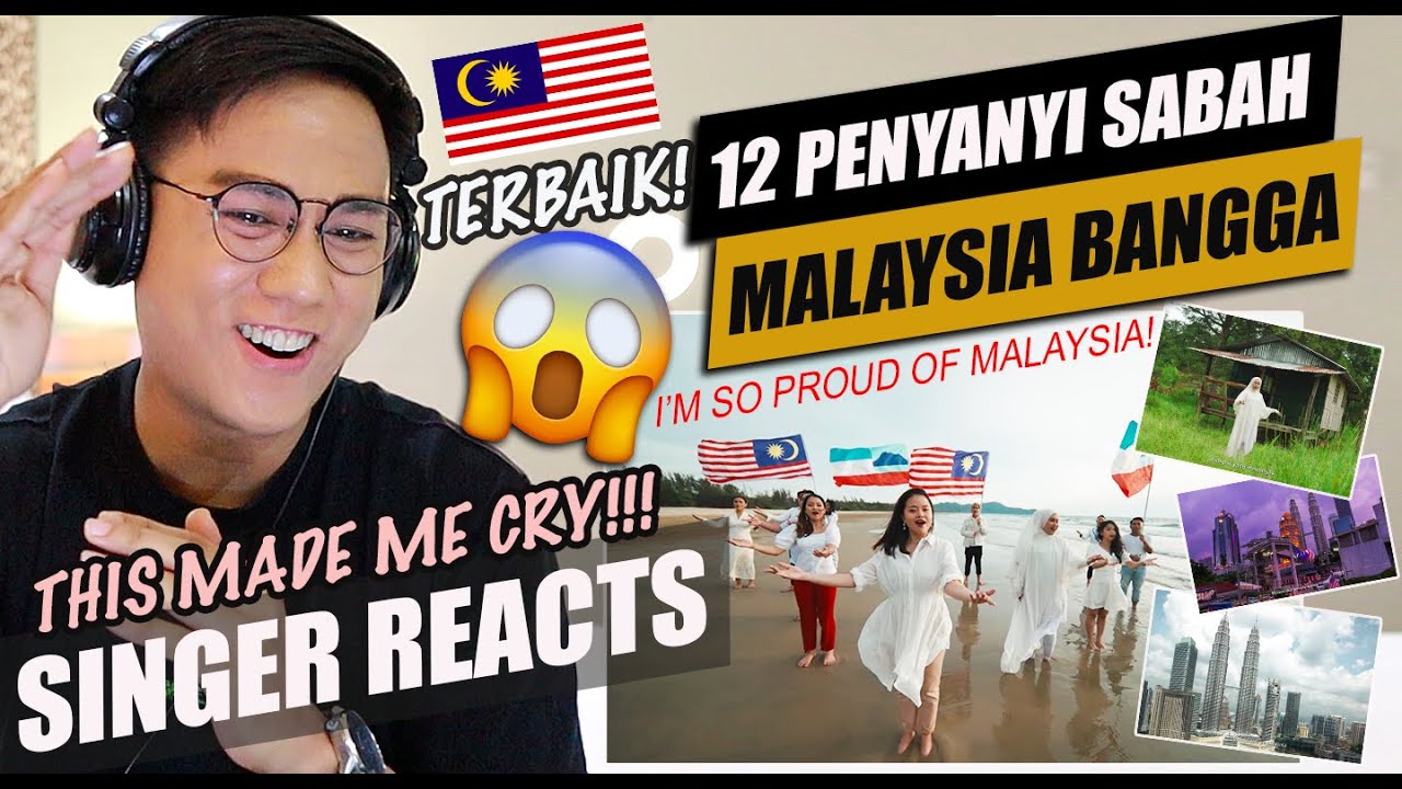 12 Penyanyi Sabah - MALAYSIA BANGGA (Official Music Video) | SINGER REACTION