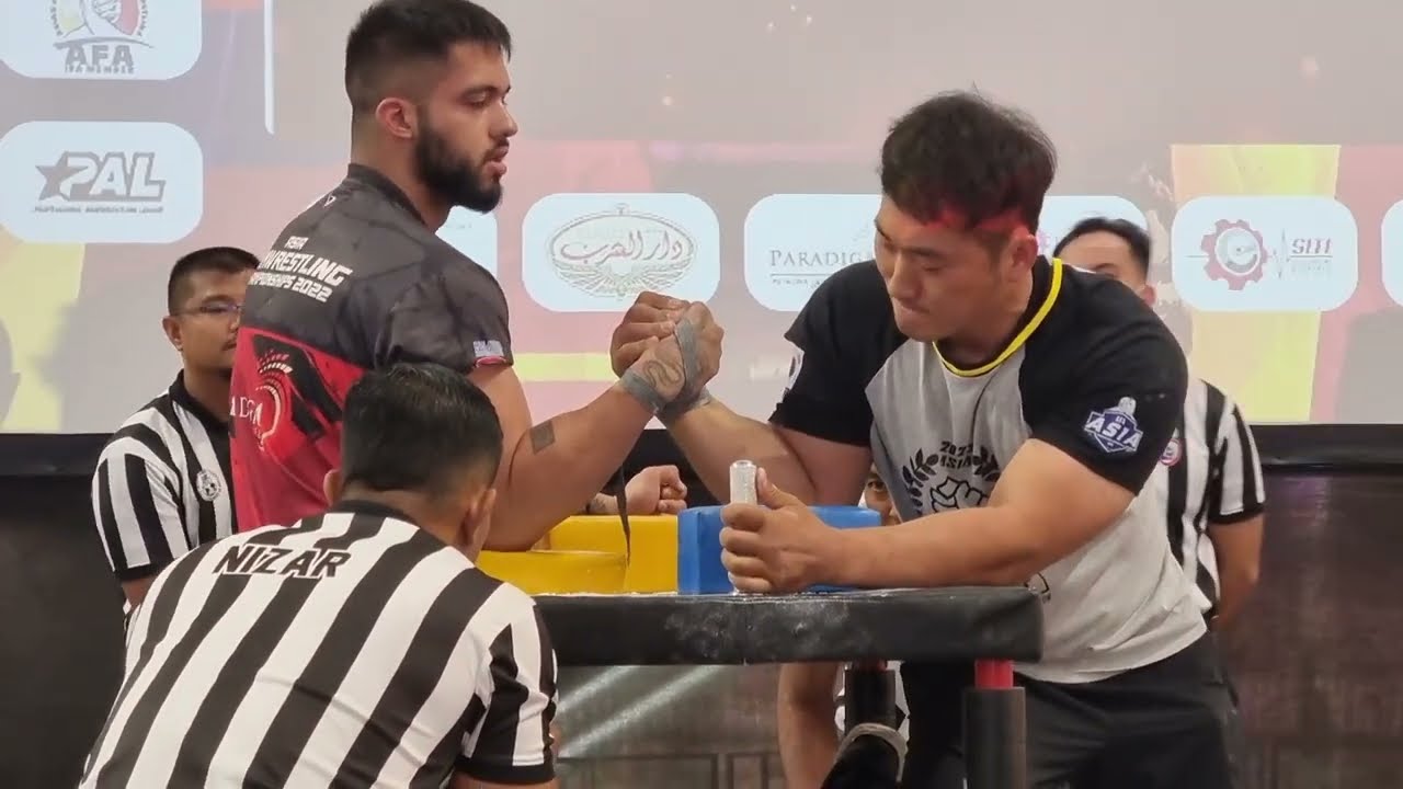 백성열 아시아 팔씨름 대회 -95kg 결승 2022 Asia armwrestling final