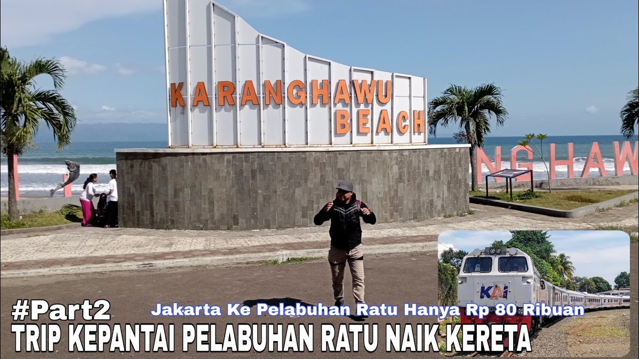 Part2 Trip Kepantai Selatan Pelabuhan Ratu Naik Kereta || Kereta Api Pangrango #keretaapi
