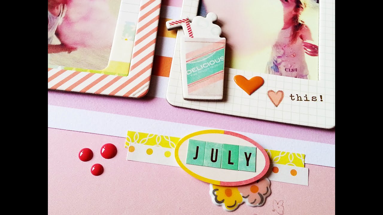 Scrapbooking A Summer Vacation- July Hip Kit Club Kits