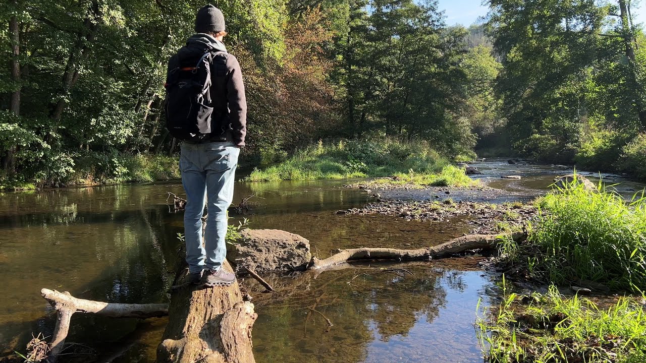 Hiking along the Nister River (Nistertal-Loop) #hiking #ambientmusic #silenthiking