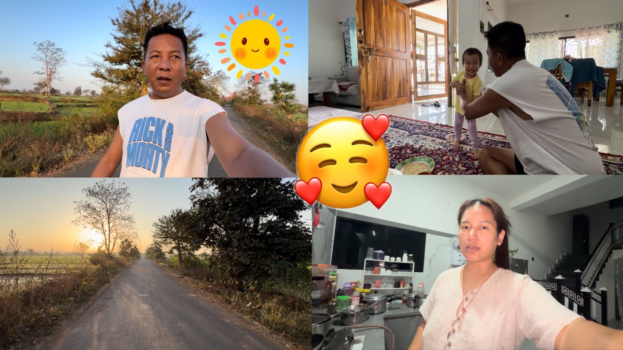 A day starts with morning walk 🚶‍♀️🥰|| Prep for new challenge video 😱😨|| Family Vlog 🎀✨