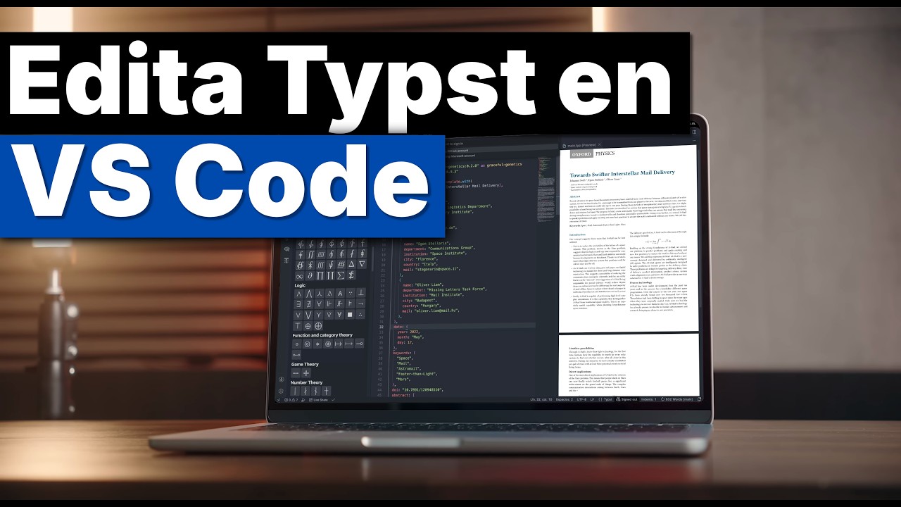 Cómo usar TYPST en VS Code | La alternativa a LaTeX