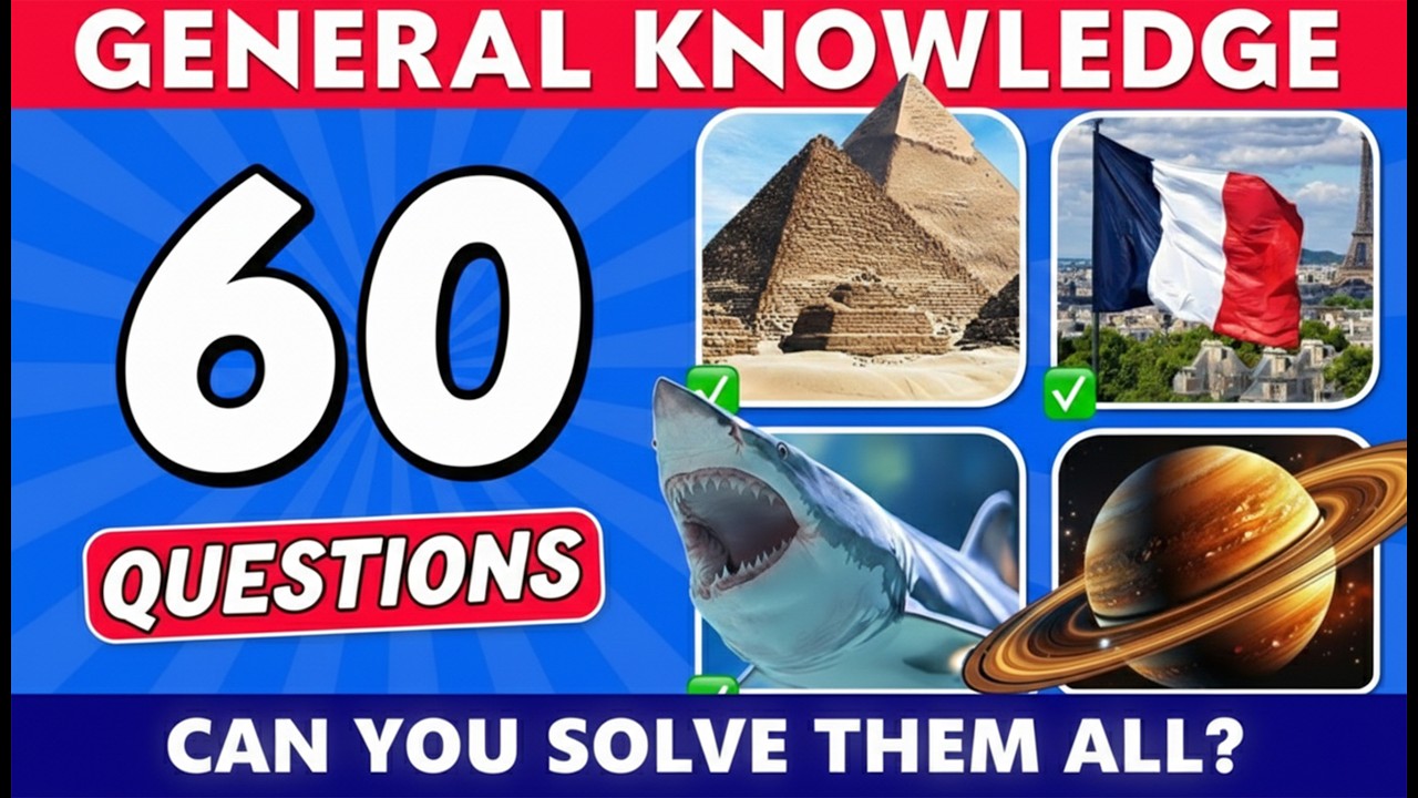Can You Pass This General Knowledge Quiz? | 50 Questions Challenge | GRE Special