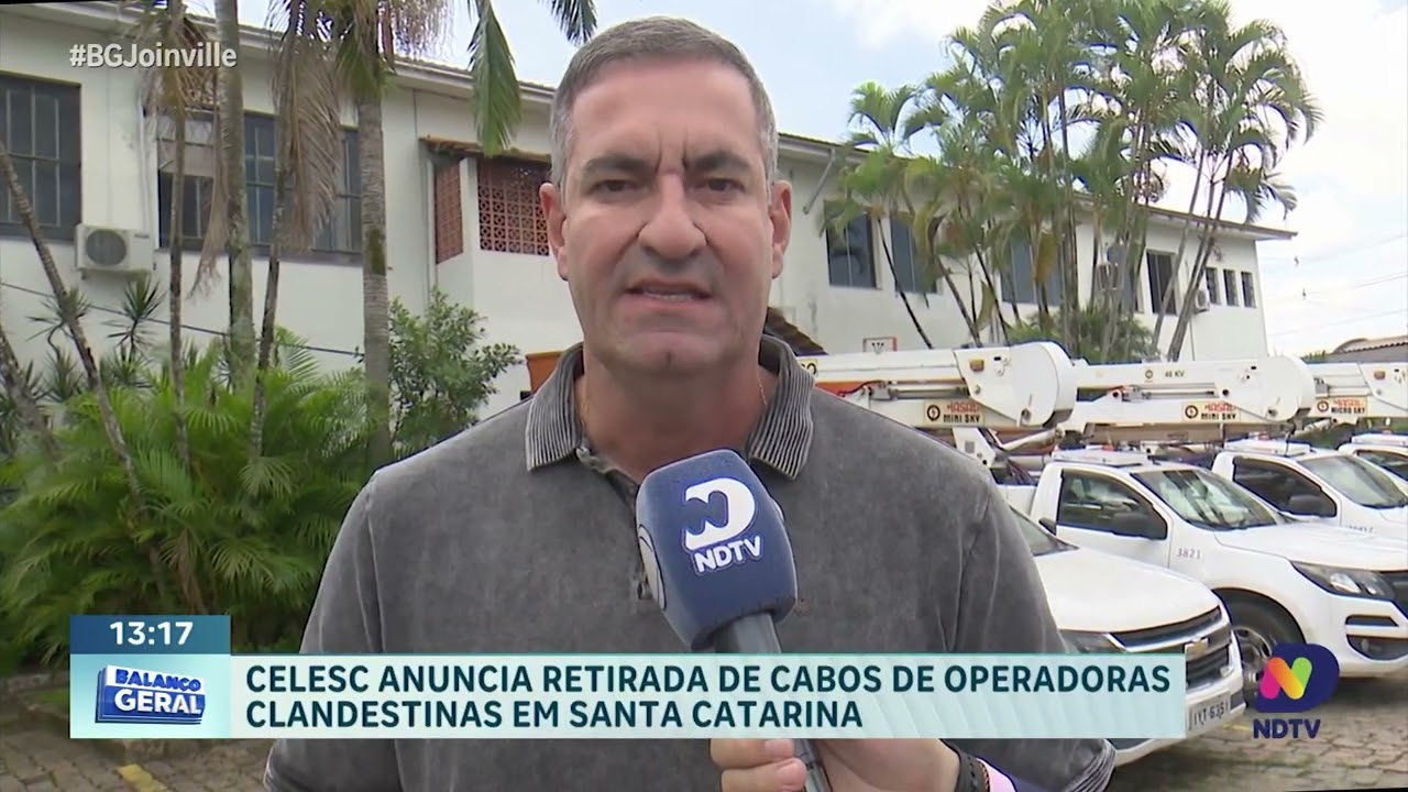 Celesc vai retirar cabos irregulares de postes em Santa Catarina